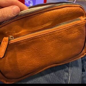Stylish brown Leather Fanny Bag